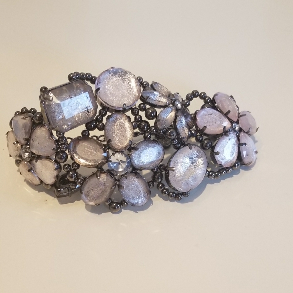 Oversized floral bracelet